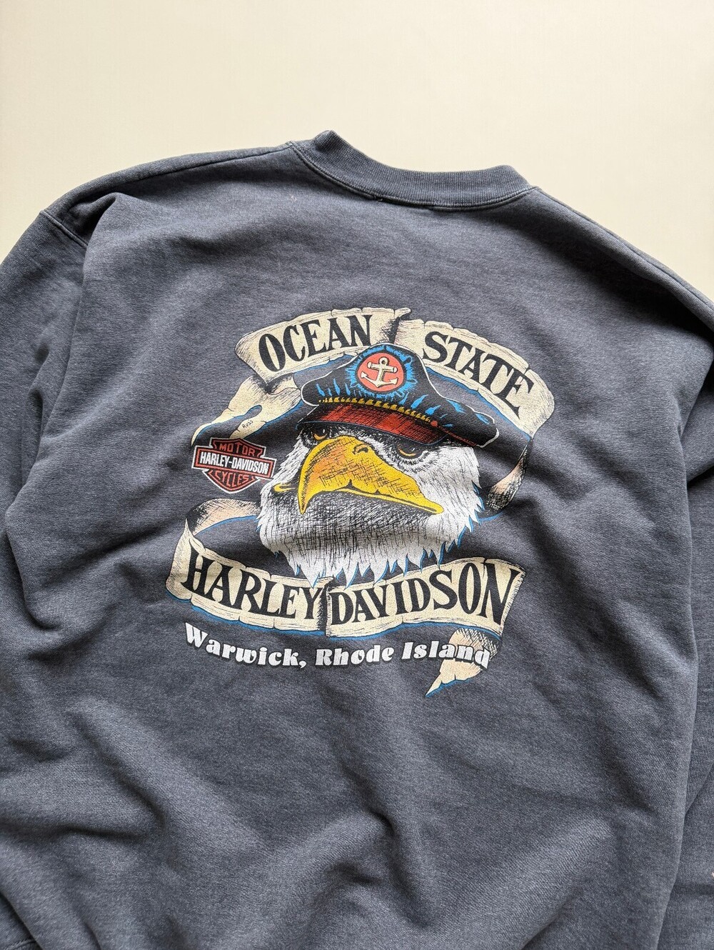 Vintage Harley Davidson Warwick Rhode island Crewneck - Picture 6 of 7